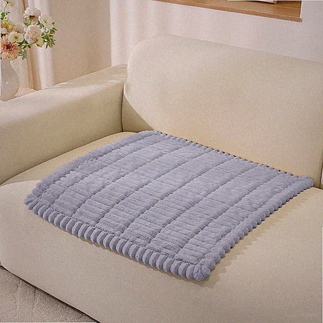 Fuzzy Pet Couch Covers for Dogs Washable, Thick Couch Covers for 2 Cushion So...