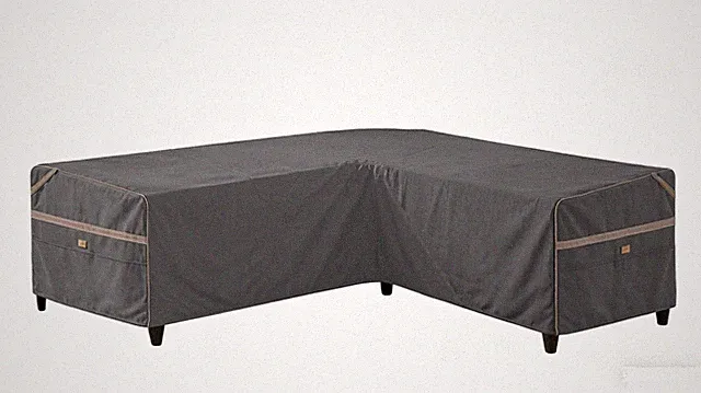 Garden Balsam Heavy Duty Waterproof Outdoor V-Shaped Sectional Sofa Cover Uv