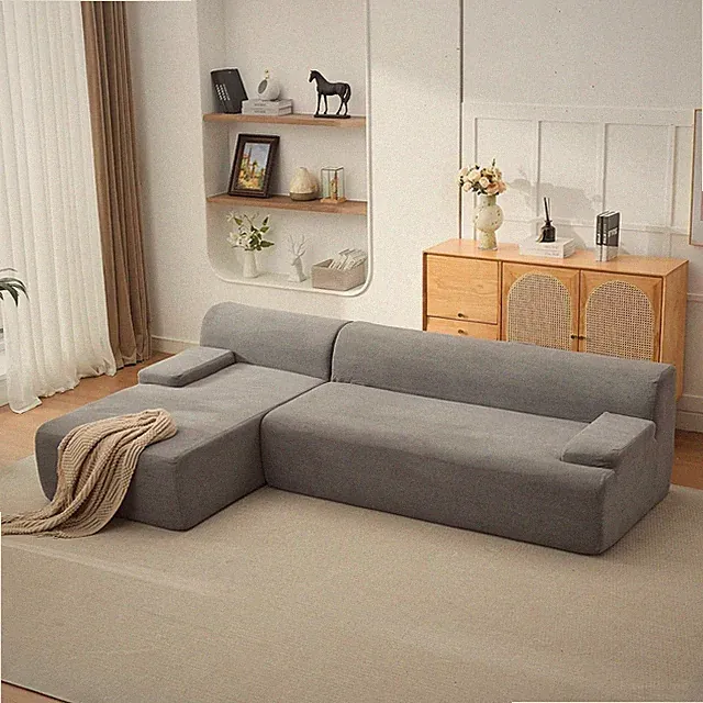 GARVEE 106" Modular Cloud Couch Sectional w/ Left Chaise L-Shaped Boneless Sofa