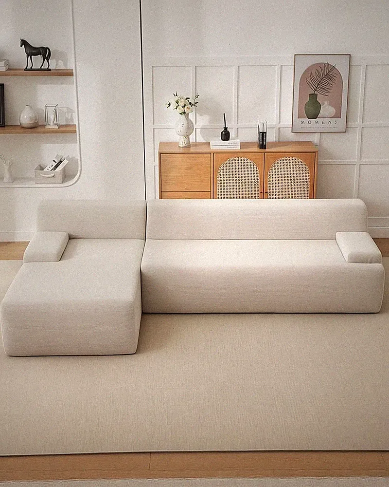 Garvee 106'' Modular Sectional Sofa Left Facing Chaise L-Shaped Boneless Couch