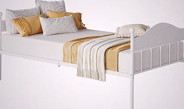 Garvee Metal Daybed Frame,Stylish Headboard,Heavy Duty Steel Slat Support NEW