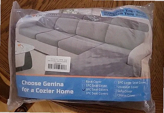 Genina Couch Cushion Cover Waterproof, Stretch Sectional Couch Covers, Sofa