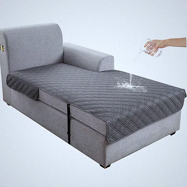 Genina L Shape Couch Cover, Sectional Couch Chaise Covers, Waterproof Washabl...