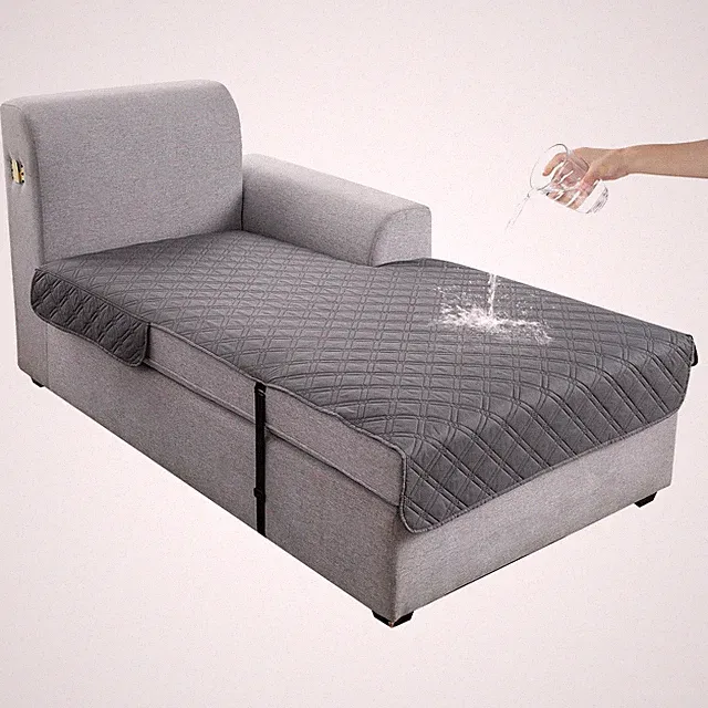 Genina L Shape Couch Cover, Sectional Couch Chaise Covers, Waterproof Washabl...