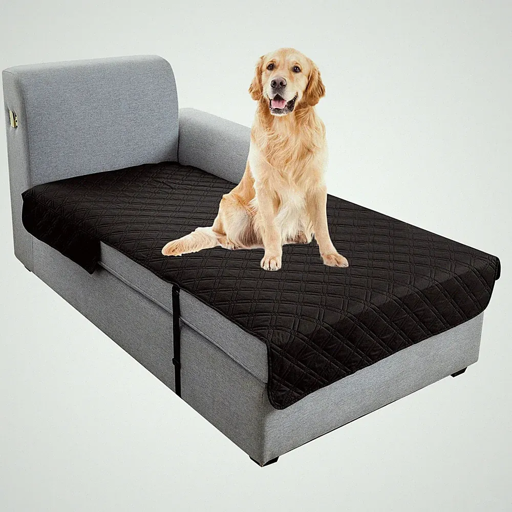 Genina L Shape Couch Cover, Sectional Couch Chaise Covers, Waterproof Washable
