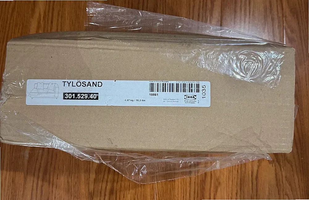 Genuine IKEA TYLÖSAND 2-Seat Sofa Section Slipcover Black NEW NOS 301.529.40