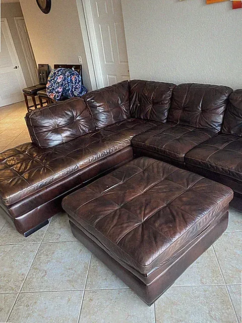 Genuine Leather Sofa Sectional!!!!