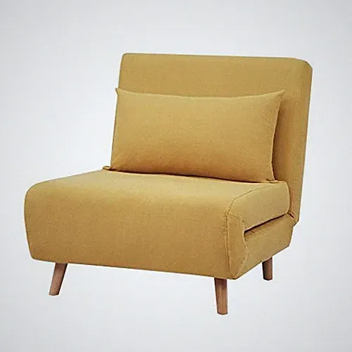 GIA TRI-FOLD CONVERTIBLE POLYESTER SOFA BED CHAIR WITH REMOVABLE PILLOW