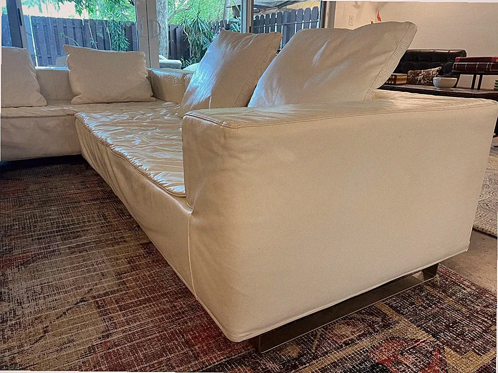 Giovannetti Collezioni "FRIENDS LIGHT" Modular Sofa - White Italian Leather
