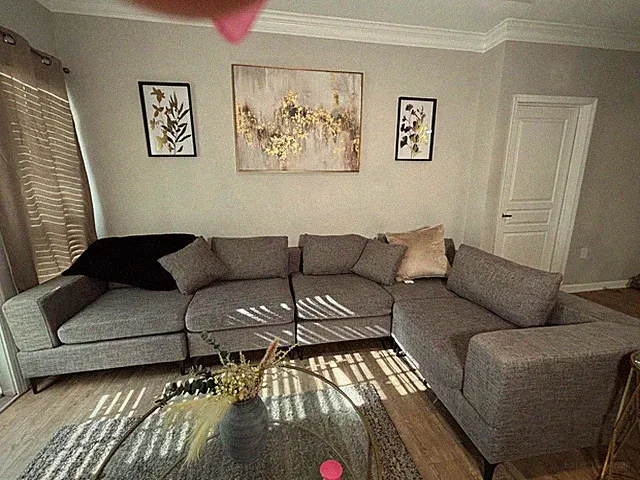 Gray 5 Seat Sectional Couch from Wayfair $525 NEED GONE by 01/03 Buckhead, ATL