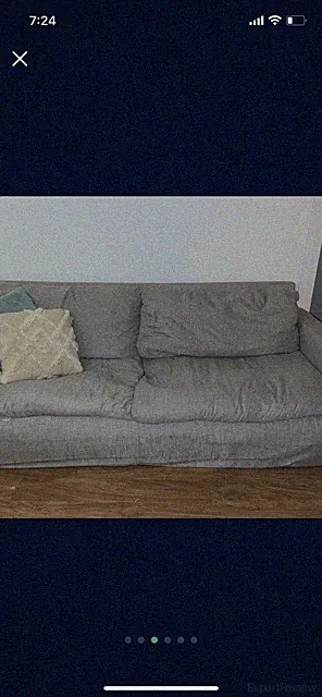 Gray Down Feather Couch