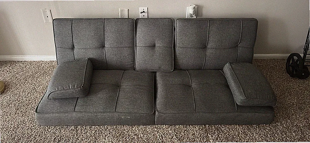 Gray Futon, Not used all that much , Needs to go ASAP!