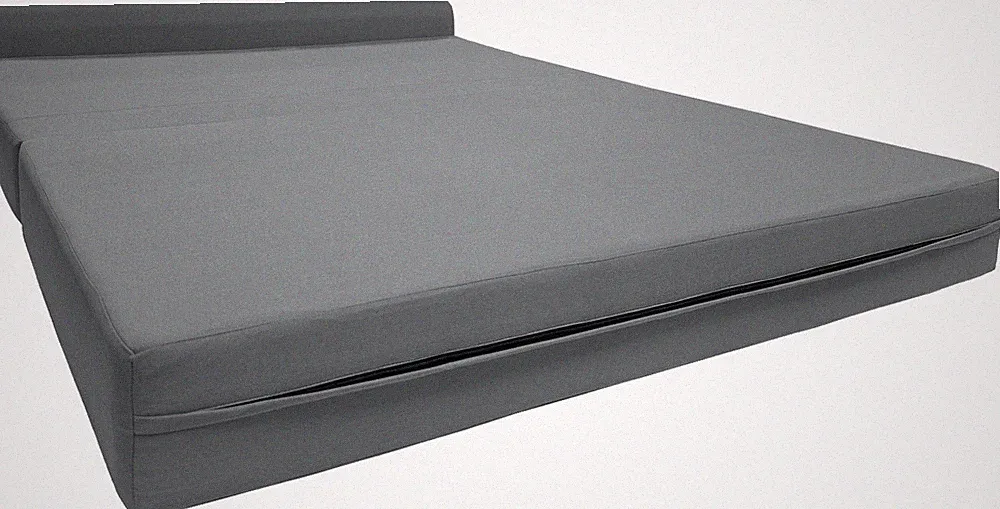 Gray Sleeper Chair Folding Foam Beds, Portable Sleepover Sofa Bed 6 x 48 x 72