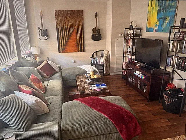Green Sectional Sofa w everything on photo