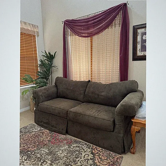 Green Suede Couch