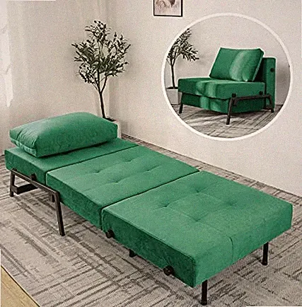 GREEN - VONANDA SOFA BED, 75" X 31"