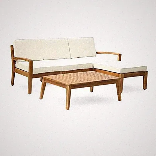 Grenada Sectional Sofa Set | 5-Piece 3-Seater | Includes Coffee Table and