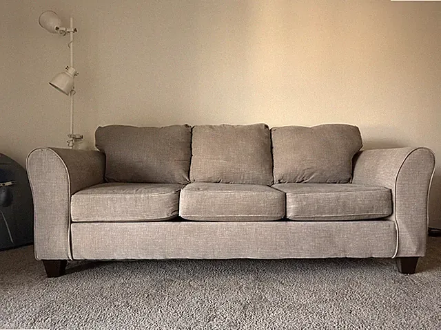 Grey 3 Cushion Couch