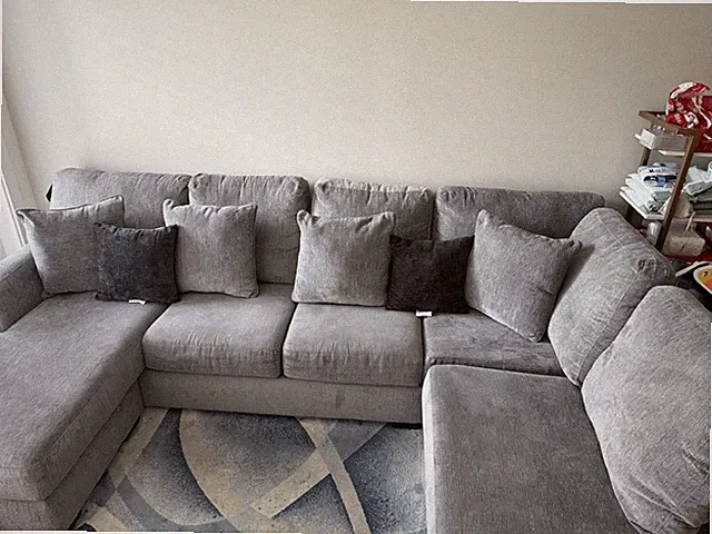 Grey 5-Seat Sectional Sofa – $1000 – Must Go by July 31st!