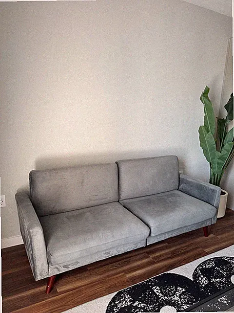 Grey Futon Sofa