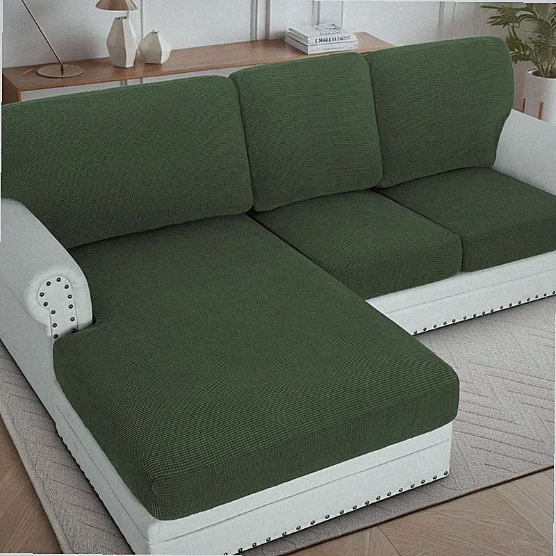 H.Versailtex Sectional Couch Covers 3 Pieces Sofa Seat Cushion Covers L Shape
