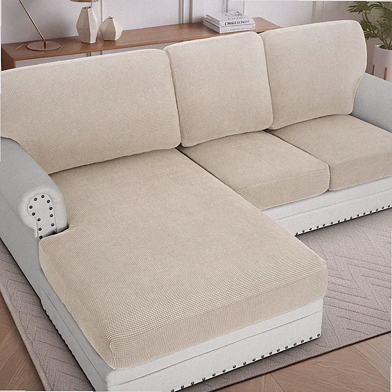 H.Versailtex Sectional Couch Covers 6 Pieces Stretch Sofa Cover For Sectional