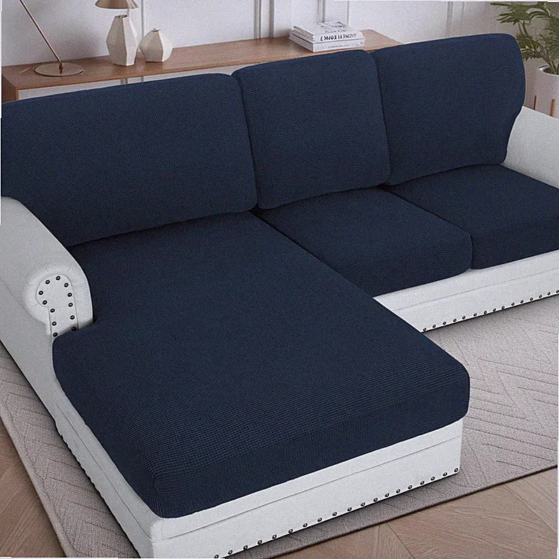 H.Versailtex Sectional Couch Covers 6 Pieces Stretch Sofa Covers For Sectional
