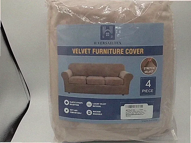 H.VERSAILTEX Stretch Couch Sofa Covers For 3 Cushion Sofa Slipcover Taupe