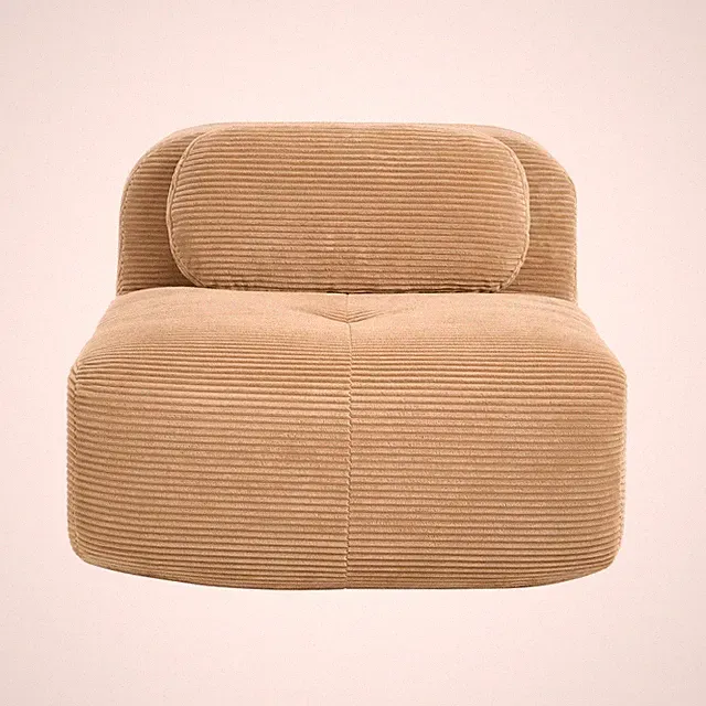 Hamlet LSF&RSF Corner Sofa W/Pillows Corduroy- Camel