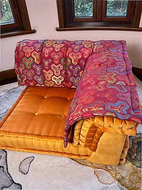 Hand stitched Custom Back Seat Topper cover 4 Roche Bobois Modular Sofa Couch