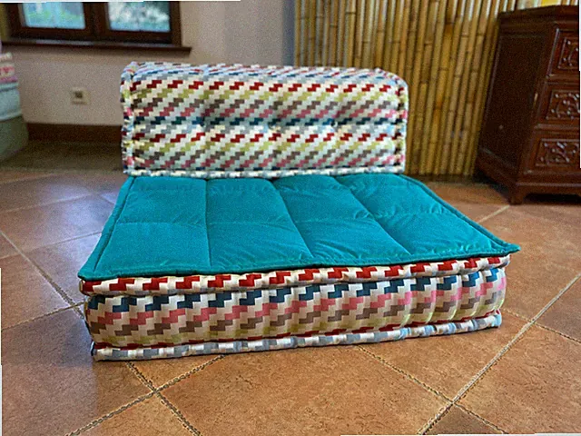 Hand stitched Custom Seating Pad Topper cover 4 Roche Bobois Modular Sofa Couch