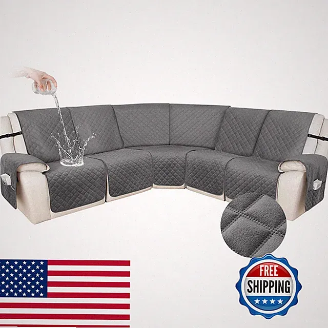 Hdcaxkj 100 Waterproof Velvet Recliner Sectional Couch Covers L Shaped Corner