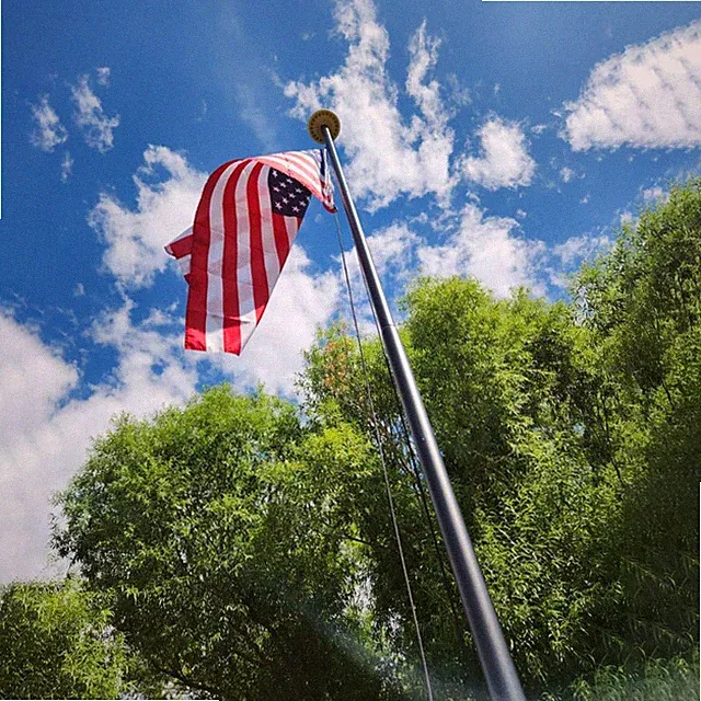 Heavy Duty 25 FT Flag Pole, Unbending 100MPH Wind Resistance, 95HBW Hard Aero...