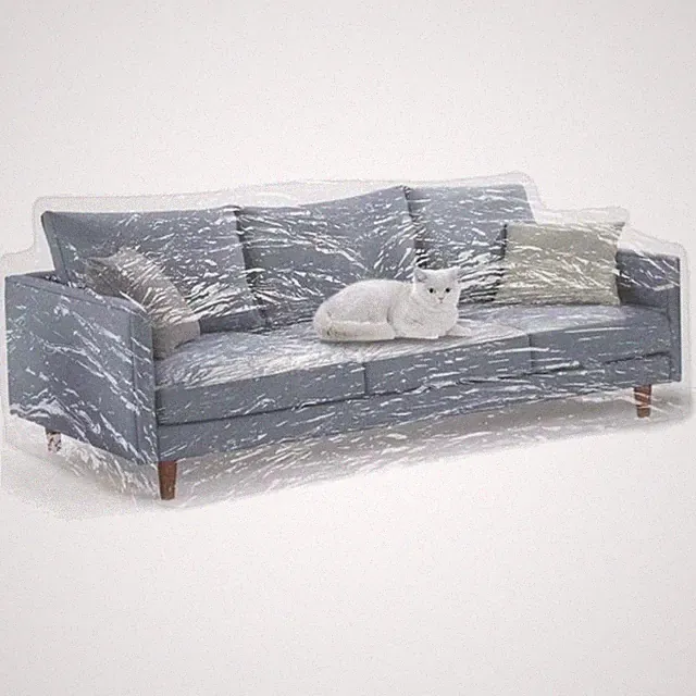 Heavy Duty Clear Plastic Couch Cover – Ultimate Waterproof Pet Protector 42.5...