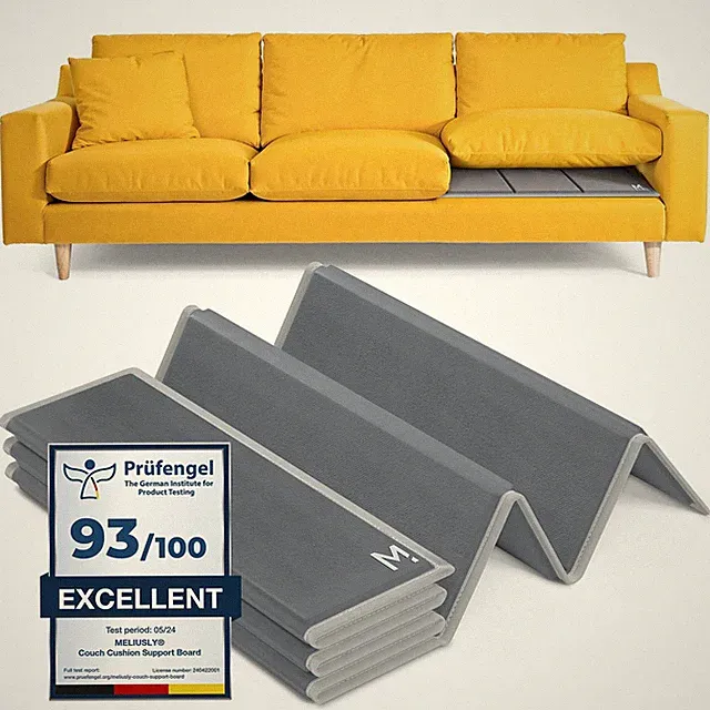 Heavy Duty Couch Cushion for Sagging Cushions (24x72) Reinforced Plywood Sofa...