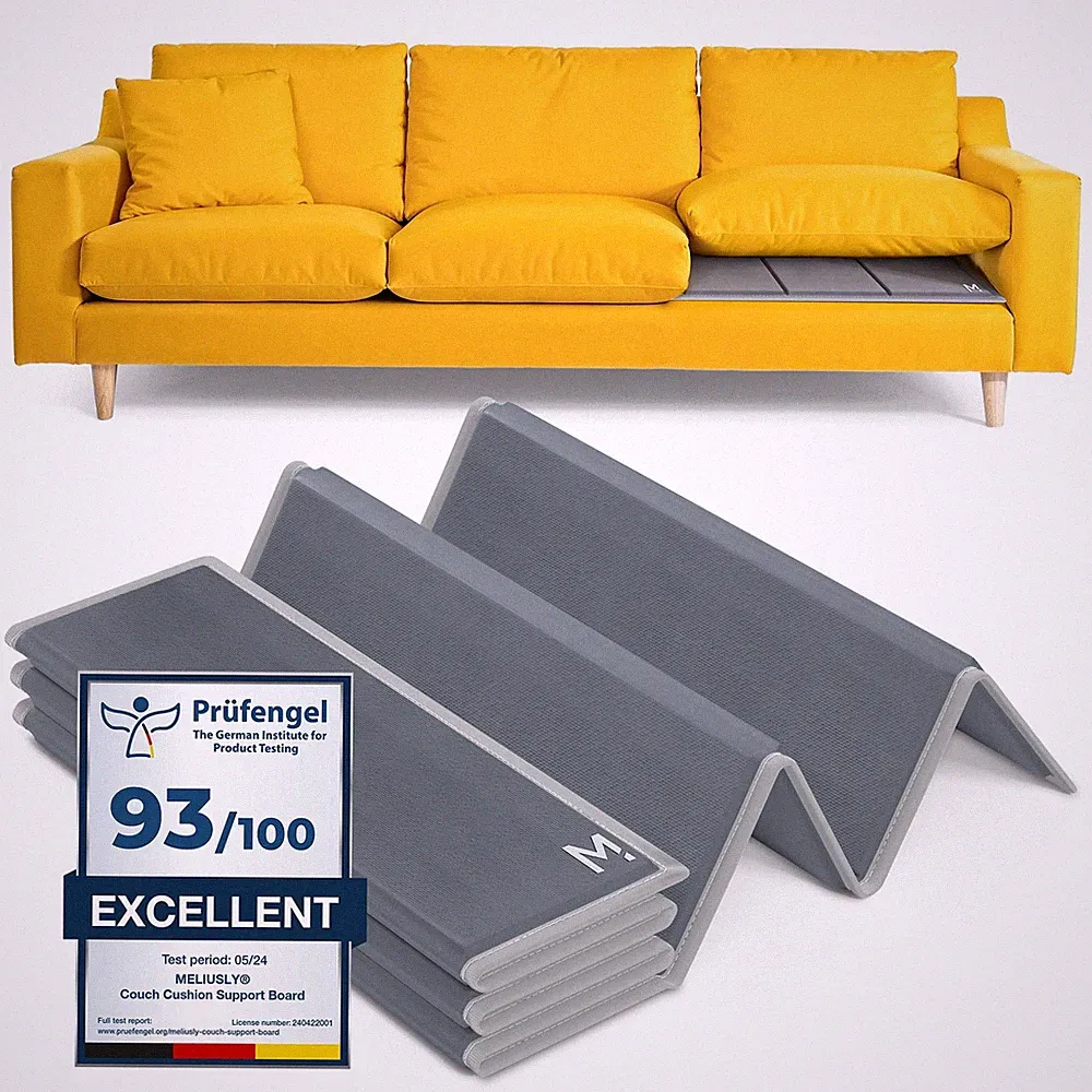 Heavy Duty Couch Cushion for Sagging Cushions (28x72) Reinforced Plywood Sofa...