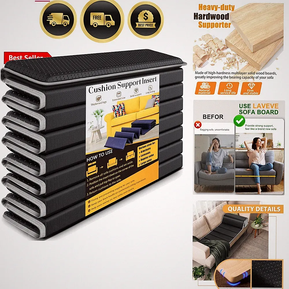 Heavy Duty Couch Cushion Support Board for Sagging Sofa, 21.5''x70'' Extra Th...