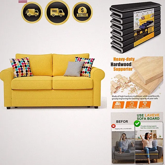 Heavy Duty Couch Cushion Support Board for Sagging Sofa, 21.5''x70'' Extra Th...