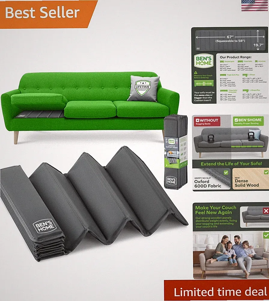 Heavy Duty Couch Cushion Support Board – Instantly Repair Sagging Sofa Seat |...