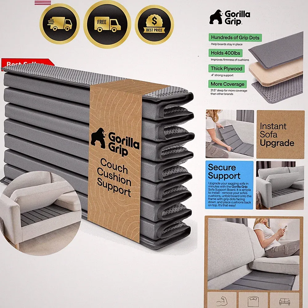 Heavy Duty Couch Cushion Support Board to Fix Sagging Sofas, 21.5 x 70 Sofa,...