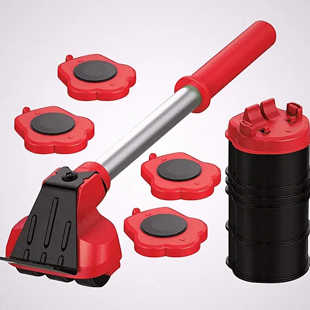 Heavy Duty Furniture Lifter with 4 Sliders, 660lbs Capacity for Easy Moving