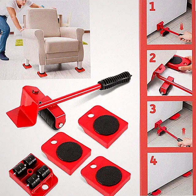 Heavy-Duty Furniture Moving Sliders Set Up to 220lb Smooth Glide|Protects Floors