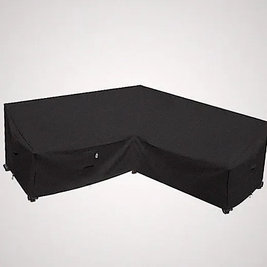 Heavy Duty Outdoor Sectional Cover, 85“ x 85" 85"x 85"(V-Shaped) Midnight Black