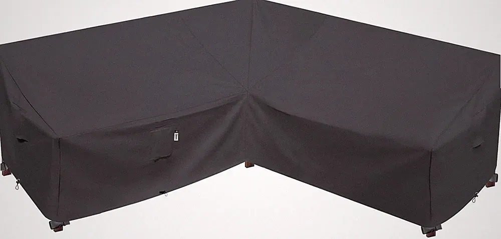 Heavy Duty Outdoor Sectional Cover, 85"x85" 85"x 85"(V-Shaped), Storm Grey
