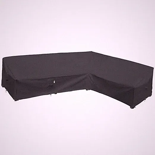 Heavy Duty Outdoor Sectional Sofa 120"x90"(L-Shaped-Right Facing) Storm Grey