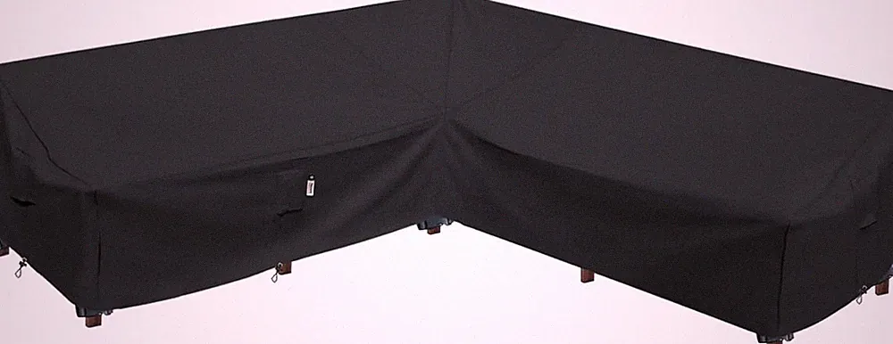 Heavy Duty Outdoor Sectional Sofa Cover, 115"X115" Waterproof 600D Patio Section
