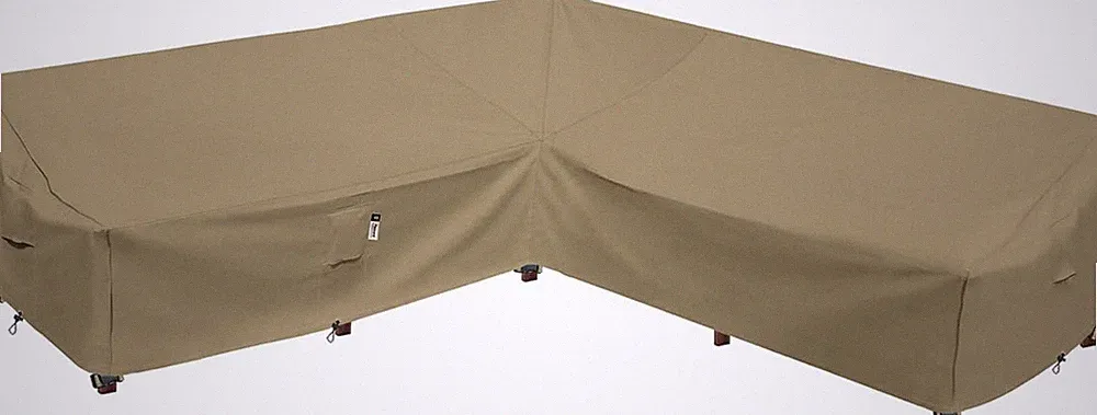 Heavy Duty Outdoor Sectional Sofa Cover, 115"X115" Waterproof 600D Patio Section