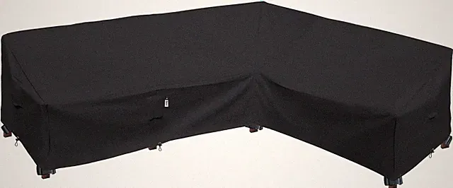 Heavy Duty Outdoor Sectional Sofa Cover, 115"X83" L-Shaped Waterproof 600D Patio