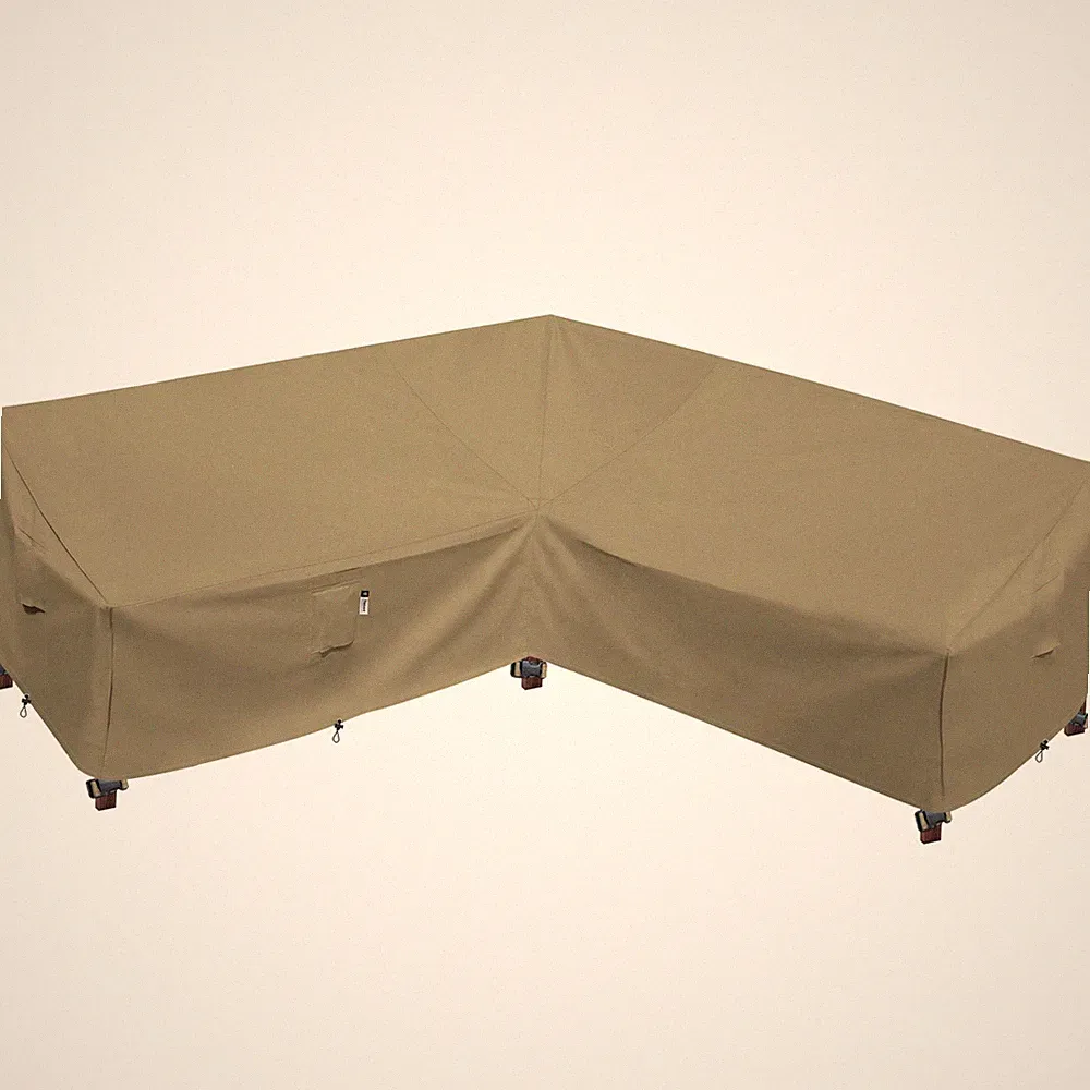Heavy Duty Outdoor Sectional Sofa Cover, Waterproof 600D Patio Sectional Couc...