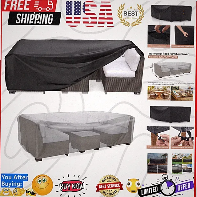 Heavy Duty Patio Furniture Covers, Outdoor Furniture Covers Waterproof Sectio...